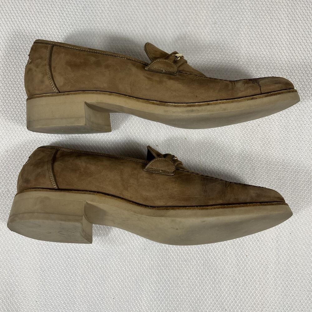 Bally of Switzerland Locarno Brown Leather Men's Slip-On Loafers Shoes Size 9.5D - Picture 9 of 12